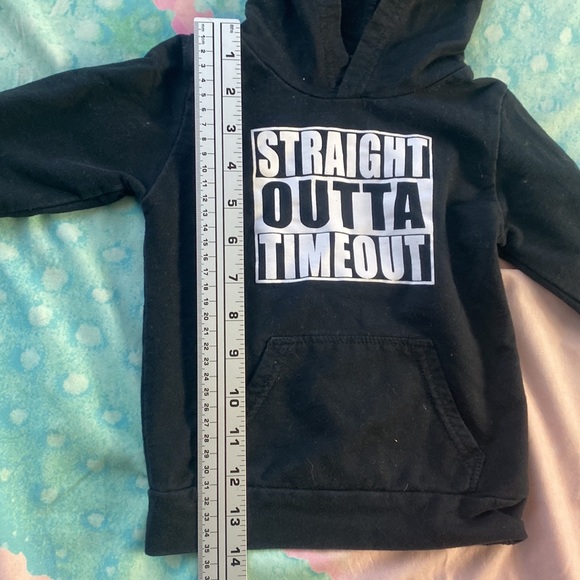 Straight Outta Timeout Toddler Hoodie •2-3T• - Picture 3 of 6